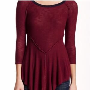 Intimately Free People Long Sleeve Dress sz XS NWOT Red